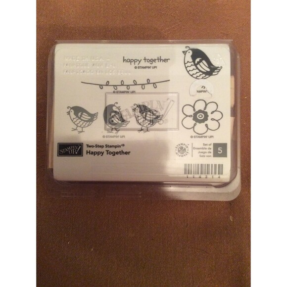 INVENTORY REDUCTION SALE. Stampin Up Happy Together 5 piece Stamp Set B6 - Picture 1 of 4